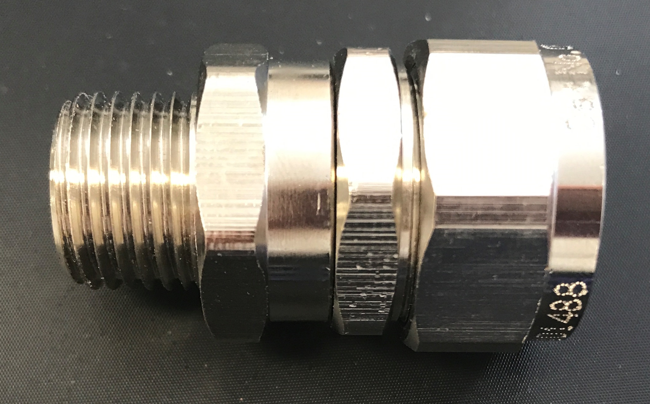 Nickel Plated Brass Connector for S/S Pliable Conduit